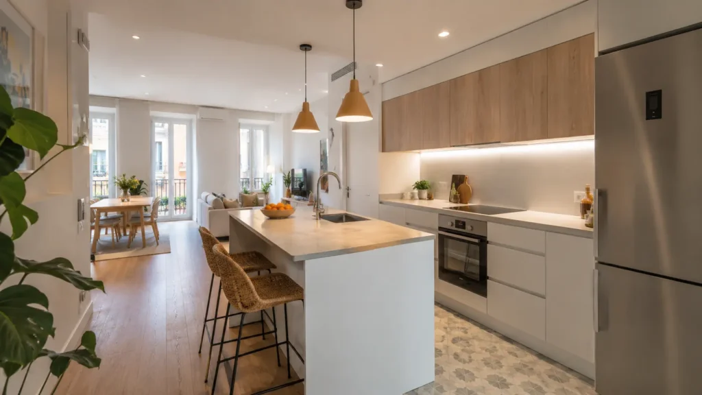 reforma de cocinas con barra en barcelona