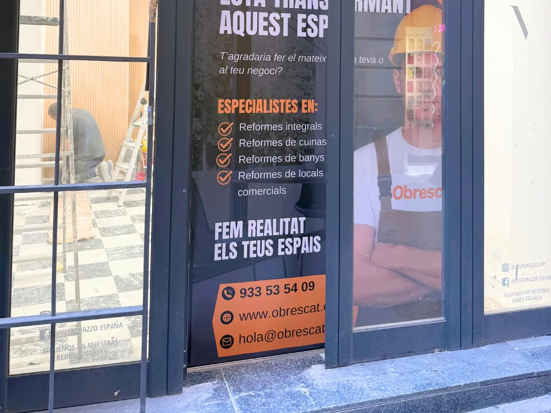 reforma de local comercial a Barcelona feta per Obrescat